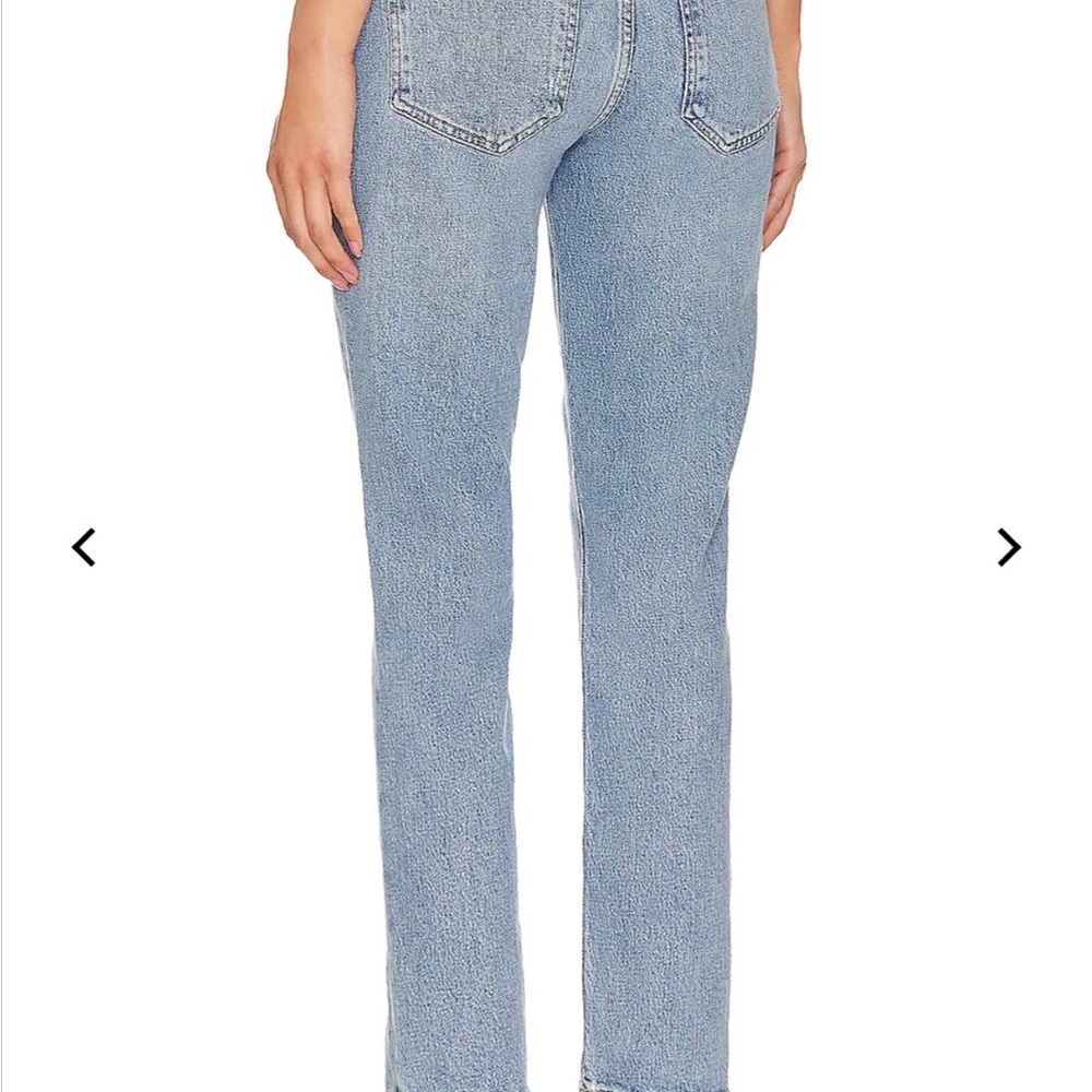 Agolde Riley High Rise Straight Crop Jeans - Picture 3 of 7